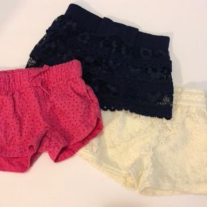 Toddler lace shorts